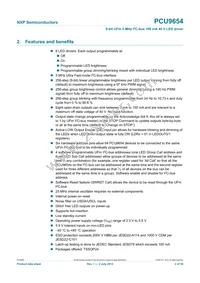 PCU9654PW Datasheet Page 2