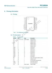 PCU9654PW Datasheet Page 5
