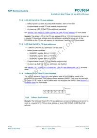 PCU9654PW Datasheet Page 7