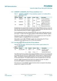 PCU9654PW Datasheet Page 13