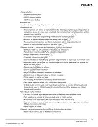 PCX7447AVGH1167NB Datasheet Page 5