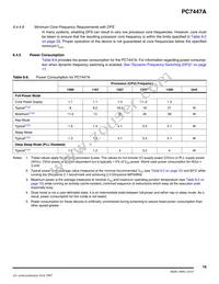 PCX7447AVGH1167NB Datasheet Page 19