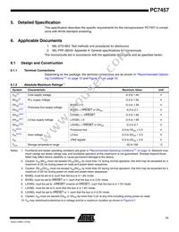 PCX7457VGU933NC Datasheet Page 11