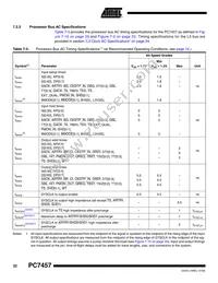 PCX7457VGU933NC Datasheet Page 22