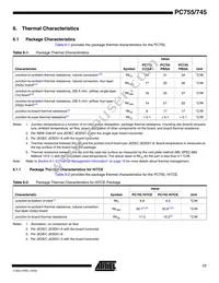 PCX755CVZFU400LE Datasheet Page 17