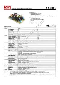 PD-2503 Datasheet Cover