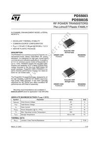 PD55003S Datasheet Cover