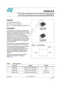 PD55015S-E Datasheet Cover