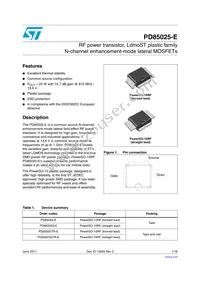 PD85025-E Datasheet Cover