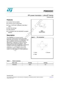 PD85025C Datasheet Cover