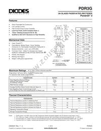 PDR3G-13 Datasheet Cover