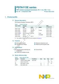 PDTA113ES Datasheet Page 2