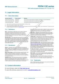 PDTA113ES Datasheet Page 18