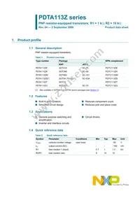 PDTA113ZS Datasheet Page 2