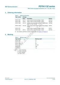 PDTA113ZS Datasheet Page 4