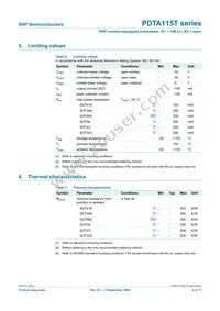 PDTA115TS Datasheet Page 5