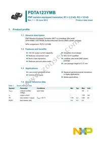 PDTA123YMB Datasheet Page 2