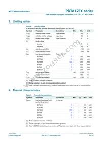 PDTA123YS Datasheet Page 5