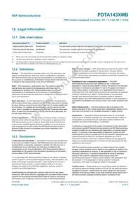 PDTA143XMB Datasheet Page 10