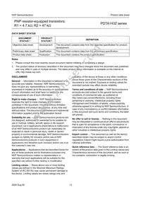 PDTA143ZK Datasheet Page 13