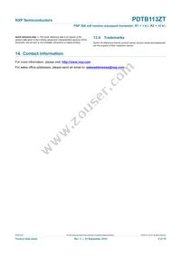 PDTB113ZT Datasheet Page 10