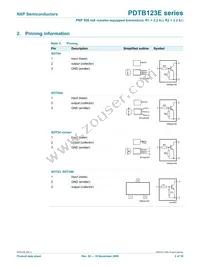 PDTB123EK Datasheet Page 2