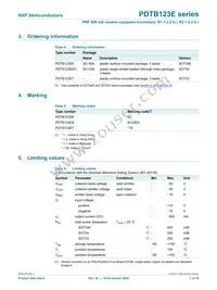 PDTB123EK Datasheet Page 3