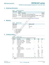 PDTB123TS Datasheet Page 3