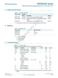 PDTB123YK Datasheet Page 3