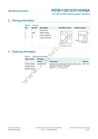 PDTB143XQAZ Datasheet Page 3