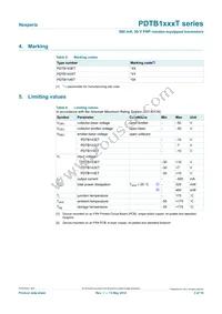 PDTB143XTVL Datasheet Page 3