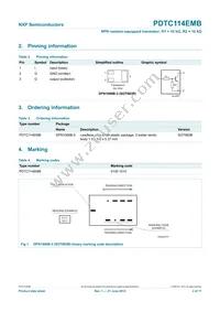 PDTC114EMB Datasheet Page 3