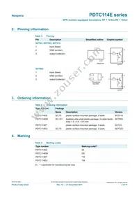 PDTC114ET/DG/B2 Datasheet Page 2