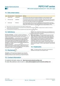 PDTC114TS Datasheet Page 10