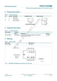 PDTC114YMB Datasheet Page 3