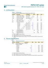 PDTC115TS Datasheet Page 5