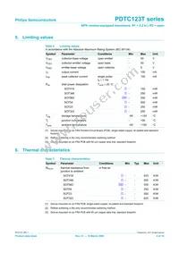 PDTC123TE Datasheet Page 4