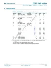 PDTC124XS Datasheet Page 5