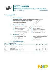 PDTC143XMB Datasheet Page 2