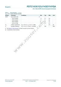 PDTC143ZQAZ Datasheet Page 7