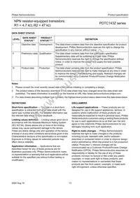 PDTC143ZS Datasheet Page 13