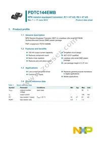 PDTC144EMB Datasheet Page 2