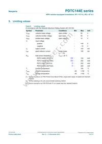 PDTC144ET/DG/B2 Datasheet Page 3