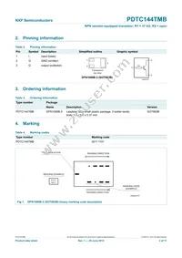 PDTC144TMB Datasheet Page 3