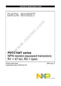 PDTC144TS Datasheet Page 2