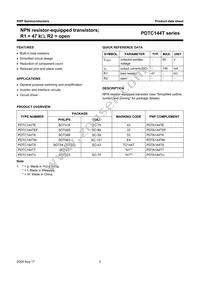 PDTC144TS Datasheet Page 3
