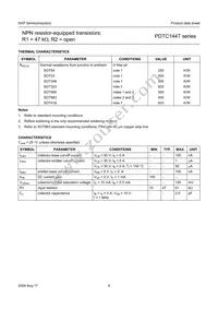 PDTC144TS Datasheet Page 6