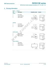 PDTD113EK Datasheet Page 3