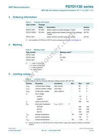 PDTD113EK Datasheet Page 4