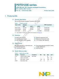 PDTD123EK Datasheet Page 2